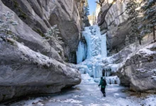 格罗托峡谷 Grotto Canyon：卡那那斯基斯冬季限定，象形文字+冰瀑全解-加拿大大