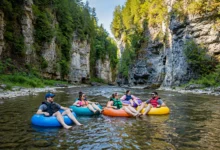 埃洛拉峡谷漂流 Elora Gorge Tubing:夏天坐泳圈漂峡谷,2小时玩法全攻略-加拿大大