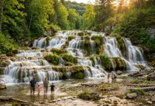 索布尔瀑布 Sauble Falls:8级台阶瀑布+沙滩,夏天玩水全攻略-加拿大大