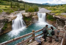 伦德布雷克瀑布 Lundbreck Falls：落基山前麓12米瀑布，公路必停全解-加拿大大