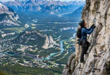 诺奎山铁索攀岩 Via Ferrata：班夫悬崖铁道，4条线难度分级全解-加拿大大