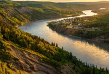 和平河Peace River：河谷+峡谷，2天全解-加拿大大