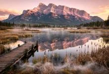 班夫Vermilion Lakes：日出前30分钟，摄影半日全解-加拿大大